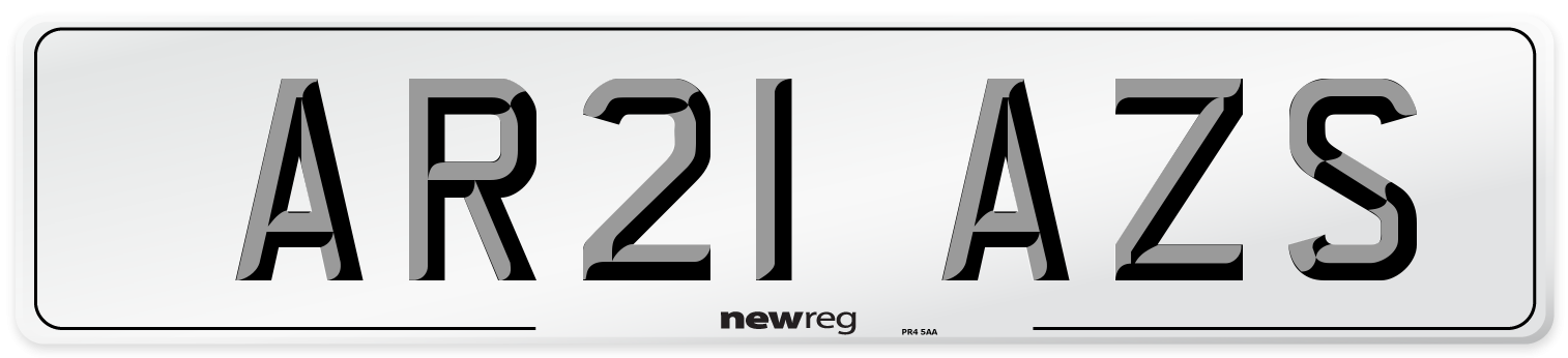 AR21 AZS Number Plate from New Reg